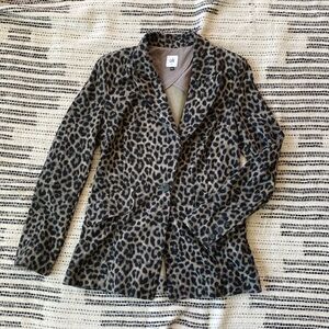 Cabi Jungle Jacket Leopard Print Single Breasted Jacket # 3373 Size 8